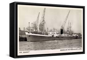 Dampfer M.S. Slamat, Rotterdamsche Lloyd-null-Framed Stretched Canvas