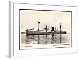 Dampfer M.S. Weltevreden , Rotterdamsche Lloyd-null-Framed Giclee Print