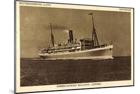 Dampfer Mailship Tjerimai, Rotterdamsche Lloyd-null-Mounted Giclee Print