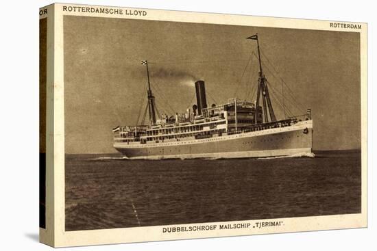 Dampfer Mailship Tjerimai, Rotterdamsche Lloyd-null-Stretched Canvas