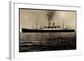 Dampfer New York Der Hapag Auf Dem Atlantik-null-Framed Giclee Print