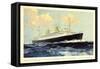 Dampfer Nieuw Amsterdam, Holland-America Line-null-Framed Stretched Canvas