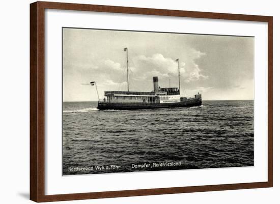 Dampfer Nordfriesland, Wyker Dampfschiffs Reederei-null-Framed Giclee Print