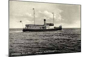 Dampfer Nordfriesland, Wyker Dampfschiffs Reederei-null-Mounted Giclee Print