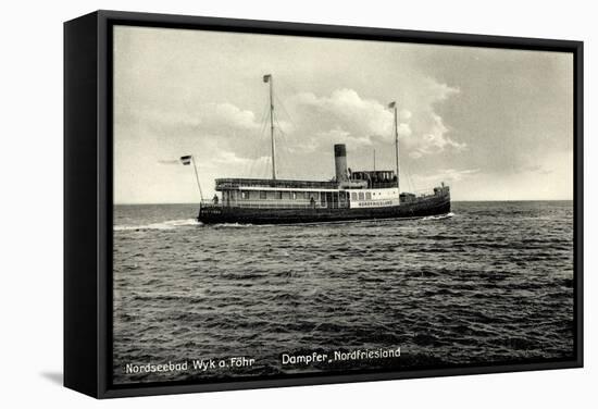 Dampfer Nordfriesland, Wyker Dampfschiffs Reederei-null-Framed Stretched Canvas