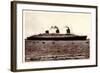 Dampfer Normandie Der Cgt Fährt Nach New York-null-Framed Giclee Print