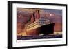 Dampfer R.M.S Caronia Auf Hoher See, Cunard Line-null-Framed Giclee Print