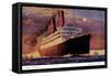 Dampfer R.M.S Caronia Auf Hoher See, Cunard Line-null-Framed Stretched Canvas