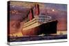 Dampfer R.M.S Caronia Auf Hoher See, Cunard Line-null-Stretched Canvas