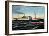 Dampfer Roon, Norddeutscher Lloyd Bremen-null-Framed Giclee Print