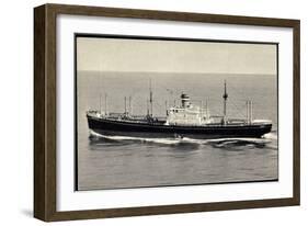 Dampfer S.S. Almdyk, Holland America Lijn-null-Framed Giclee Print