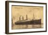 Dampfer S.S.D. Imperator, Hapag, Transatlantik-null-Framed Giclee Print