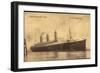 Dampfer S.S.D. Imperator, Hapag, Transatlantik-null-Framed Giclee Print