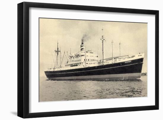 Dampfer S.S. Diemerdyk, Holland America Line-null-Framed Giclee Print