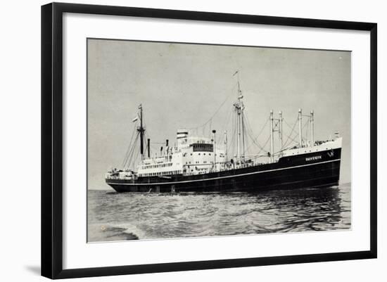 Dampfer S.S. Duivendyk, Holand America Line-null-Framed Giclee Print