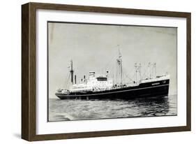 Dampfer S.S. Duivendyk, Holland America Line-null-Framed Giclee Print