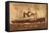 Dampfer S.S. Korea, Pacific Mail Steamship-null-Framed Stretched Canvas