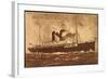 Dampfer S.S. Korea, Pacific Mail Steamship-null-Framed Giclee Print