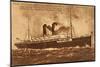 Dampfer S.S. Korea, Pacific Mail Steamship-null-Mounted Giclee Print