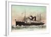 Dampfer S.S. Korea, Pacific Mail Steamship-null-Framed Giclee Print