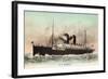 Dampfer S.S. Korea, Pacific Mail Steamship-null-Framed Giclee Print