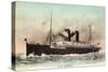 Dampfer S.S. Korea, Pacific Mail Steamship-null-Stretched Canvas