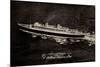 Dampfer S.S. Nieuw Amsterdam, Holland America Line-null-Mounted Giclee Print