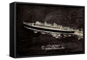 Dampfer S.S. Nieuw Amsterdam, Holland America Line-null-Framed Stretched Canvas