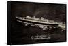 Dampfer S.S. Nieuw Amsterdam, Holland America Line-null-Framed Stretched Canvas