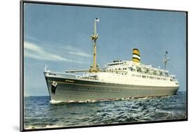 Dampfer S.S. Ryndam, Holland America Line-null-Mounted Giclee Print