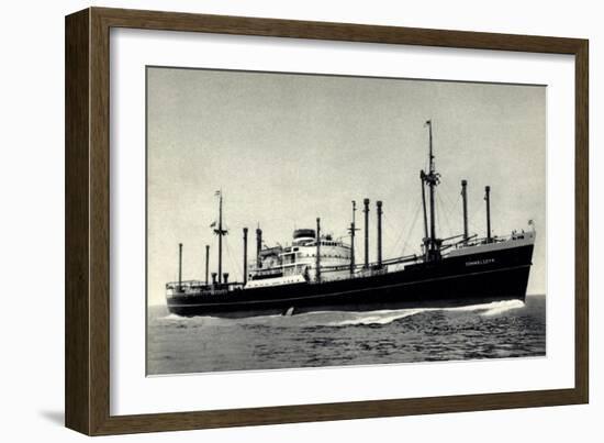 Dampfer Sommelsdyk, Holland America Line, Hal-null-Framed Giclee Print