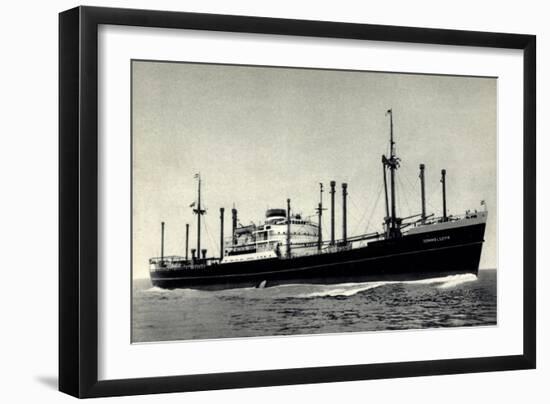 Dampfer Sommelsdyk, Holland America Line, Hal-null-Framed Giclee Print