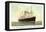 Dampfer T.S.S. Nieuw Amsterdam, Holland America Line-null-Framed Stretched Canvas