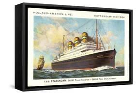 Dampfer T.S.S. Statendam, Holland-America Line-null-Framed Stretched Canvas