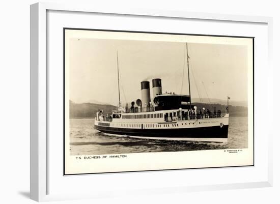 Dampfer TS Duchess of Hamilton, Csp Management-null-Framed Giclee Print