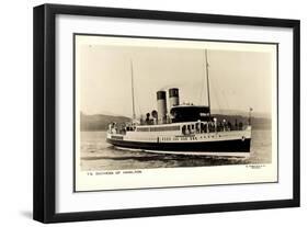 Dampfer TS Duchess of Hamilton, Csp Management-null-Framed Giclee Print