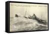 Dampfschiff Amiral Ponty, Chargeurs Réunis, Sturm-null-Framed Stretched Canvas