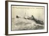 Dampfschiff Amiral Ponty, Chargeurs Réunis, Sturm-null-Framed Giclee Print