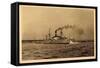 Dampfschiff Charles Le Borgne, Mittelmeer, Vapeur-null-Framed Stretched Canvas