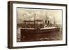 Dampfschiff Hamburg Am Hafen, Hebekräne, Hapag-null-Framed Giclee Print