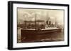 Dampfschiff Hamburg Am Hafen, Hebekräne, Hapag-null-Framed Giclee Print