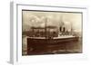 Dampfschiff Hamburg Am Hafen, Hebekräne, Hapag-null-Framed Giclee Print