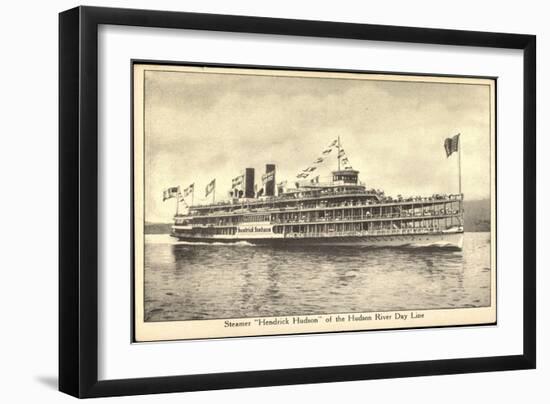 Dampfschiff Hendrick Hudson, Hudson River Day Line-null-Framed Giclee Print