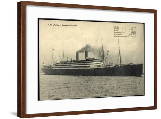 Dampfschiff Kaiser Auguste Victoria Der Hapag--Framed Giclee Print