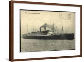 Dampfschiff Kaiser Auguste Victoria Der Hapag-null-Framed Giclee Print