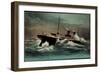 Dampfschiff La Provence, Sgtm, Transports Maritimes-null-Framed Giclee Print