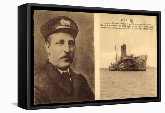 Dampfschiff S.S. Brussels, Lner, Captain Fryatt-null-Framed Stretched Canvas