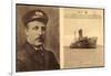 Dampfschiff S.S. Brussels, Lner, Captain Fryatt-null-Framed Giclee Print