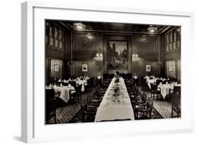 Dampfschiff Stuttgart, Lloyd Bremen, Speisesaal-null-Framed Giclee Print