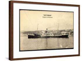 Dampfschiff Styria Am Hafen, Vapeur Interallié-null-Framed Giclee Print